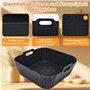 Accessoire Air Fryer pour Ninja Air Fryer MAX PRO, 6.2L AF180EUCP - Moules en Silicone pour Air Fryer pour une Cuisson Parfaite