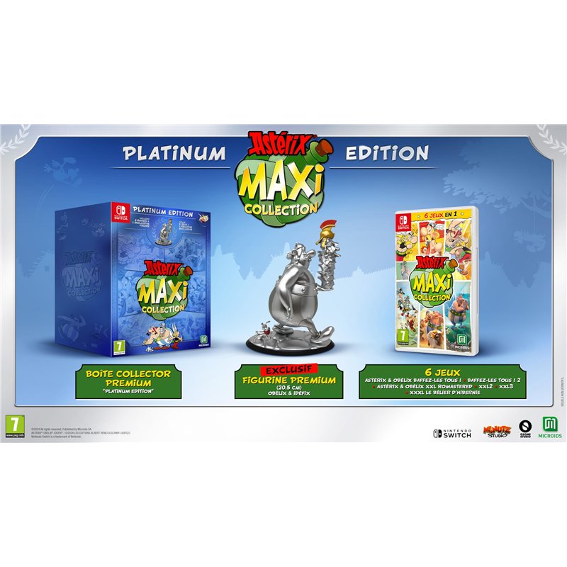 Image secondaire de ASTERIX MAXI COLLECTION PLATINUM EDITION SWITCH (INCLUS L'INTEGRAL DES JEUX + FIGURINE OBELIX PILE DE CASQUES EXCLUSIVE)