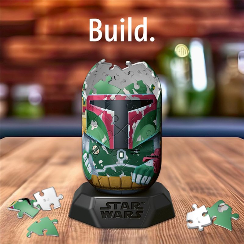 Image secondaire de Ravensburger - Puzzle 3D Hylkies - Édition Star Wars - Figurine n°20 Boba Fett - Adultes et Enfants - 54 pièces numérotées à Ass
