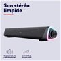 Trust Liro Barre de Son PC 12W, Enceinte PC Stéréo avec Éclairage LED RGB, Connexion Audio 3.5mm, Alimentation USB, Haut Parleur