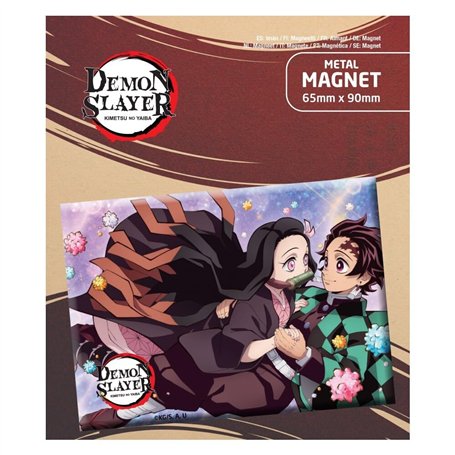Popbuddies - Demon Slayer : Kimetsu no Yaiba - Tanjiro and Nezuko - Magnet/Fridge Magnet - 6 x 9 cm