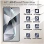 [2+2 Pièces] Anti-Espion Verre Trempé pour Samsung Galaxy S24 Ultra, 3 Pièces Protection Écran et 2 Pièces Caméra Arrière Protec