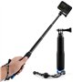 GlasFlength Perche à Selfie pour GoPro Hero 12 11 10 9 8 Black, Perche Telescopique Selfie Stick pour Insta360/X3/One DJI Mini 3