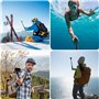GlasFlength Perche à Selfie pour GoPro Hero 12 11 10 9 8 Black, Perche Telescopique Selfie Stick pour Insta360/X3/One DJI Mini 3