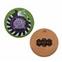 Cinereplicas Beetlejuice - Set de 4 sous-Verres Beetlejuice - 9,5cm de diamètre - Licence Officielle