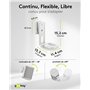 goobay Support Mural pivotant et inclinable pour Enceinte Sonos Era 100 jusqu'à 3 kg Blanc - 71982