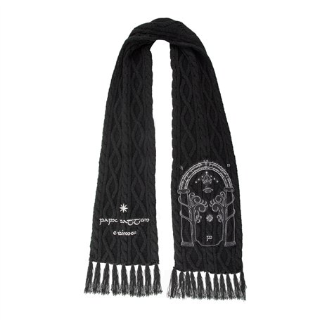 Cinereplicas Seigneur des Anneaux - Écharpe Porte de la Moria - 170 * 20 cm - Licence Officielle