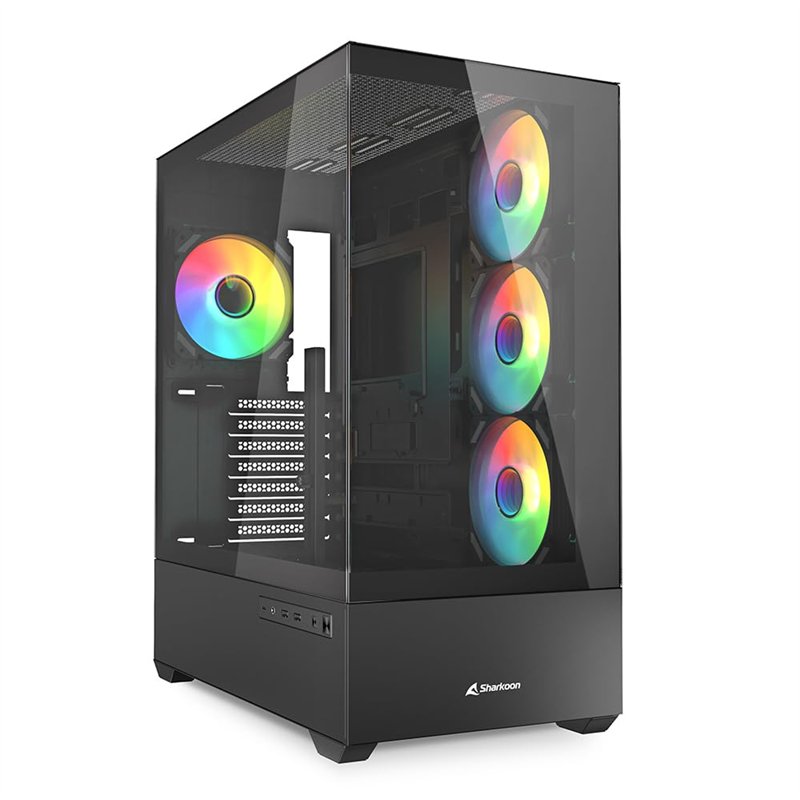 Sharkoon AK6 RGB Boîtier PC ATX Noir