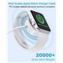 BLITEZZ 4 en 2 Cable Multi pour Chargeur Apple Watch et Phone, 1.2M Cable Multi Chargeur avec Câble USB C/Câble iPhone/Apple Wat