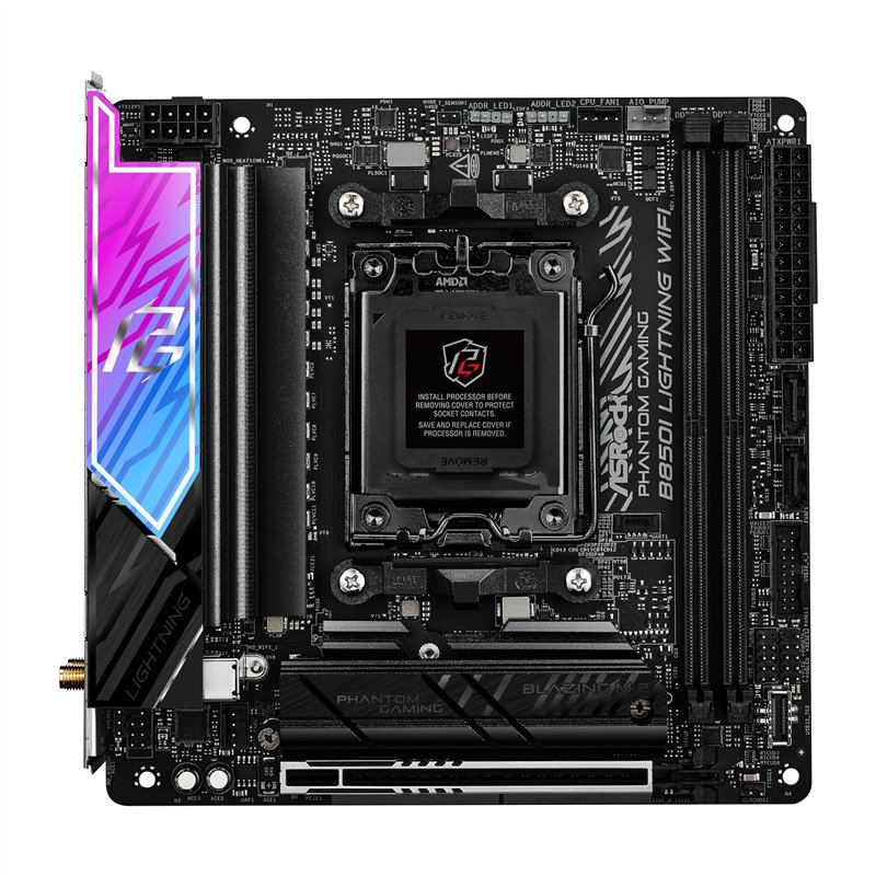 Image secondaire de ASRock B860I Lightning WiFi 1851 mITX HDMI DDR5 - DDR5 - HDMI (90-MXBRZ-A0UAYZ)