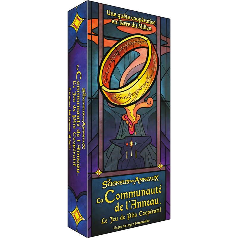 Asmodee - Office Dog - LE SEIGNEUR DES ANNEAUX : LA COMMUNAUTE DE L'ANNEAU JEU DE PLIS - Jeu de cartes coopératif, Jeu de straté