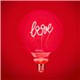 Paladone Ampoule LED décorative Mickey Mouse Love E27 - À ajouter à n'importe quelle lampe compatible Edison, cadeau de collecti