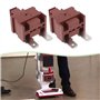 EMSea 2PCS Interrupteurs Alimentation à 2 Broches pour Aspirateur Pièces de Rechange Compatible avec Shark Rotator Lift Away NV4