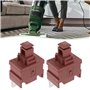 EMSea 2PCS Interrupteurs Alimentation à 2 Broches pour Aspirateur Pièces de Rechange Compatible avec Shark Rotator Lift Away NV4