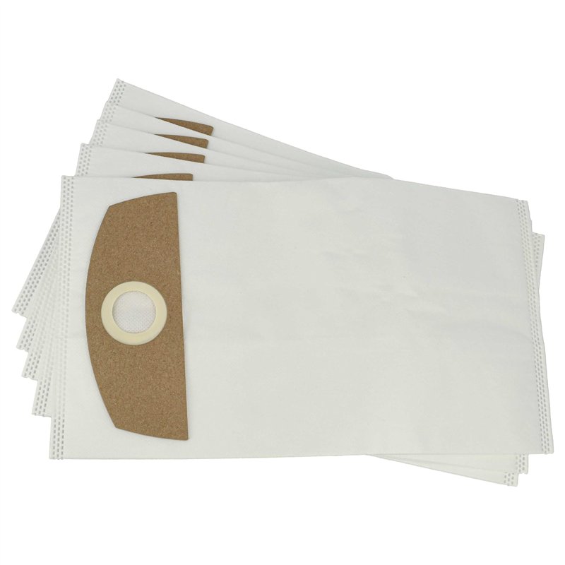 vhbw 5x Sacs remplacement pour Metabo 4061792200883, 630164000 pour aspirateur - microfibre non tissée, 36cm x 20cm blanc