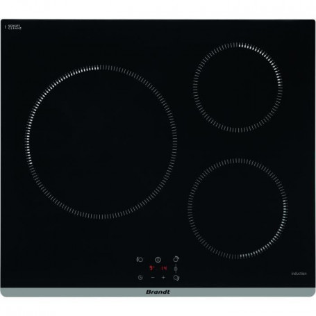 BRANDT TI364B - Table de cuisson posable - 3 zones - 3600 W - L60 cm - Noir 339,99 €