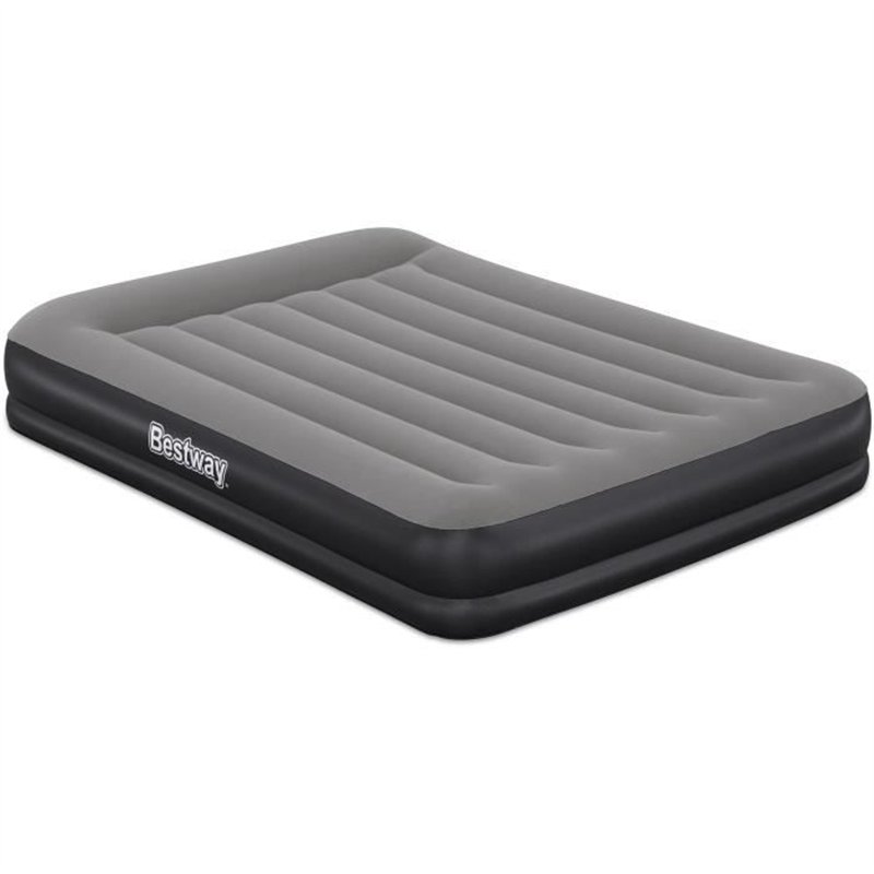 Matelas gonflable - BESTWAY - 671BU - Tritech Queen - 2 places, pompe USB intégrée, 2,03 m x 1,52 m x 36 cm