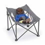 BRIGHT STARS Transat bébé pliable Gris Pop 'N Chill, pare soleil SPF +50 et sac de transport inclus