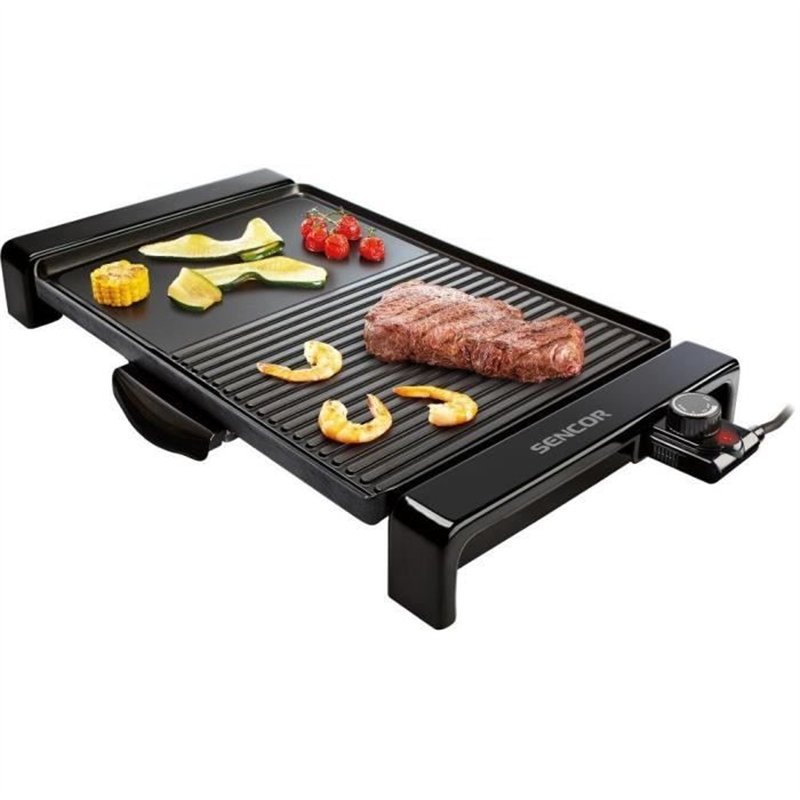 Grill Électrique - SENCOR - SBG 106 BK - 2300 Watt - Plaques Anti-adhésives - Noir