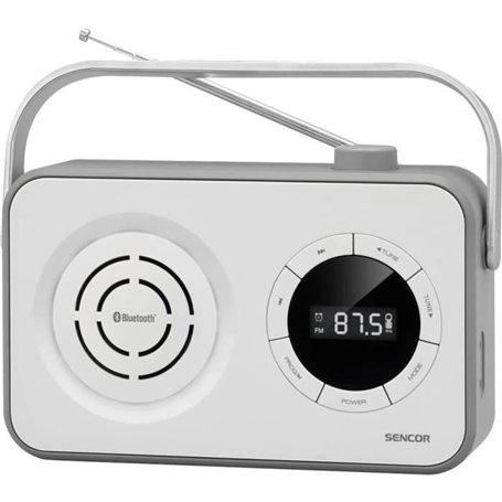 Récepteur radio portable PLL FM avec BT, USB, Micro SD et AUX - Sencor - SRD 3200 W