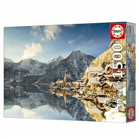 Puzzle Educa Winter in Hallstatt, Austria