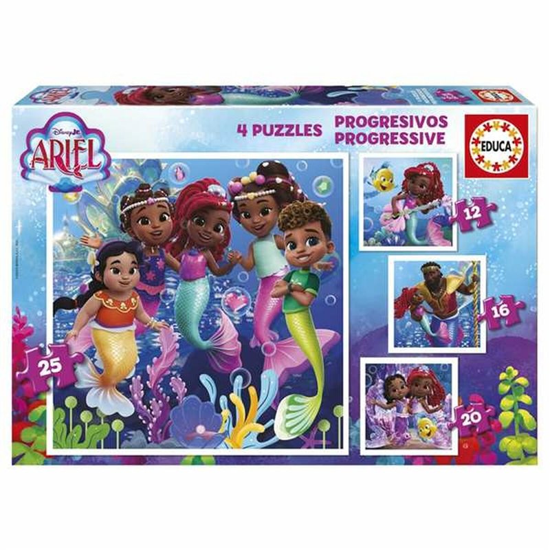 Image secondaire de Set de 4 Puzzles Educa Ariel