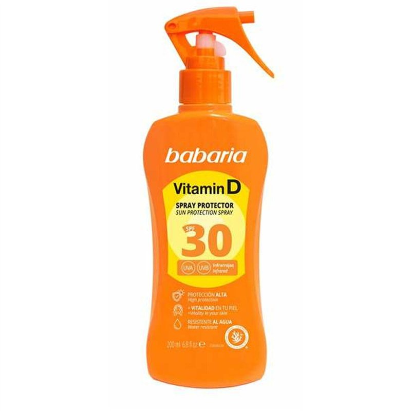 Spray Protecteur Solaire Babaria Spf 30 200 ml Vitamine D