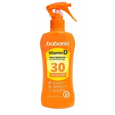 Spray Protecteur Solaire Babaria Spf 30 200 ml Vitamine D