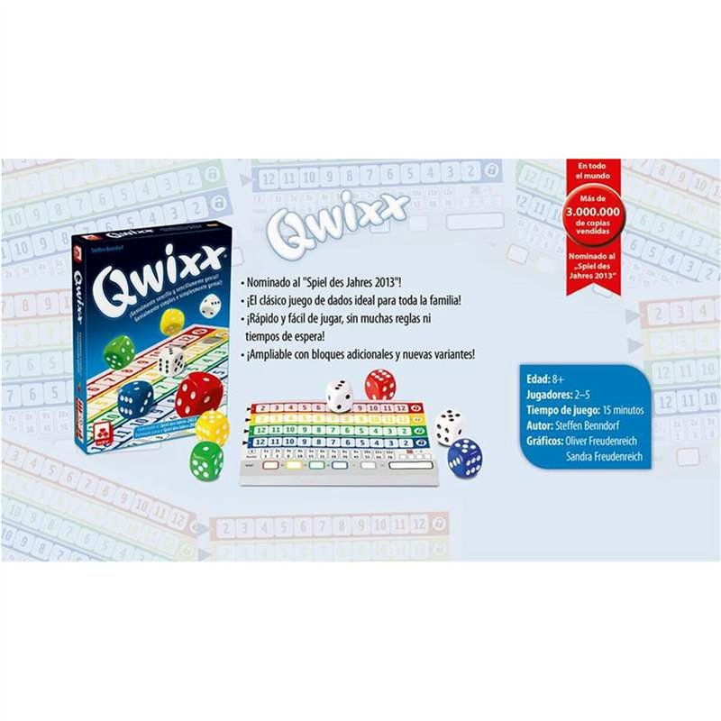 Image secondaire de Jouet Educatif Fournier Qwixx