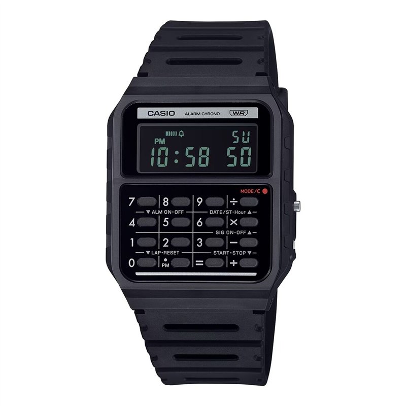 Montre Homme Casio CALCULATOR EDGY COLLECTION - BLACK