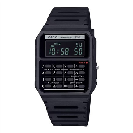 Montre Homme Casio CALCULATOR EDGY COLLECTION - BLACK
