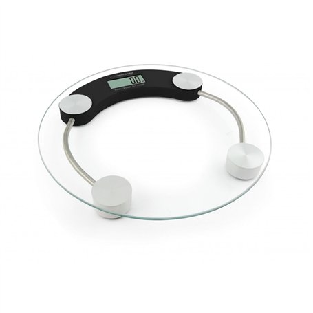 Balance Numérique de Salle de Bain Esperanza EBS007K Noir verre