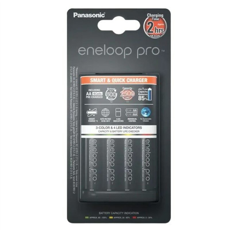 Chargeur de batterie Panasonic K-KJ55HCD40E Piles x 4