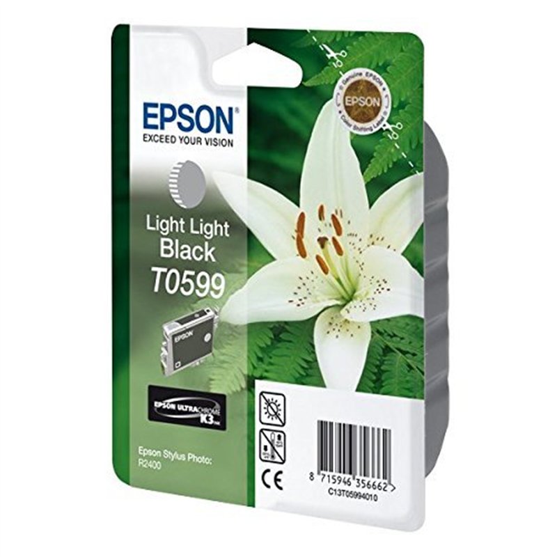 Image secondaire de Epson T0599 Cartouche d'encre d'origine gris clair pour R2400