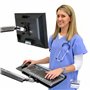 Ergotron LX Wall Mount Keyboard Arm Plateau articulé pour clavier/souris aluminium poli