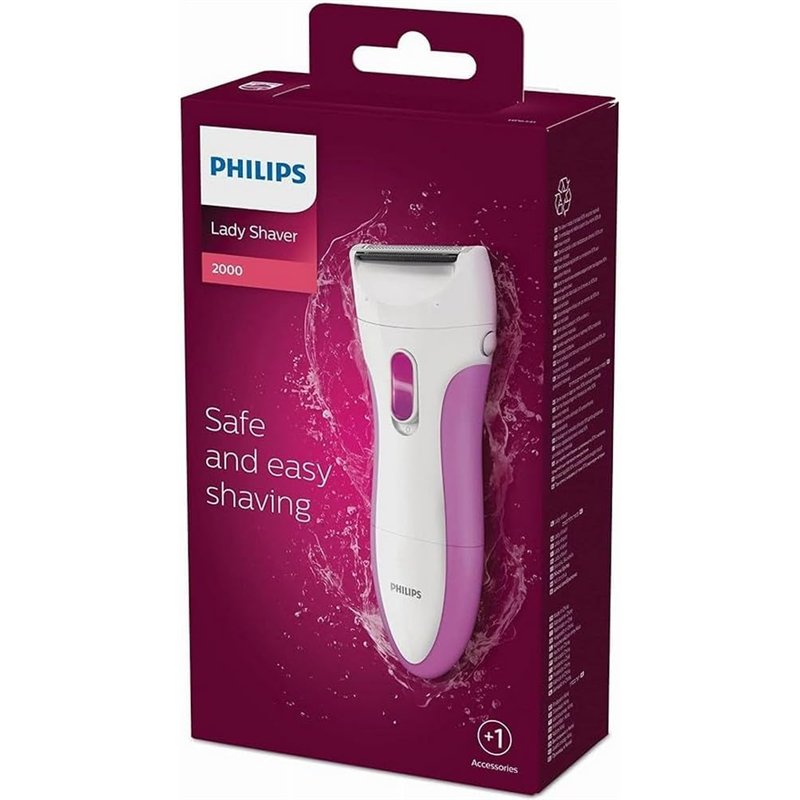 Philips Rasoir electrique feminin, Rose (modele HP6341/00)