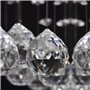 vidaXL Plafonnier avec perles en verre cristal Étincelant Blanc 8 x G9 29 cm