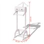 vidaXL Bois Portant à Vêtements avec Armoire Stockage Costume Robe Chambre