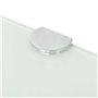 vidaXL Étagère de Coin avec Supports chromés Salle de Bain Verre Blanc 25x25 cm