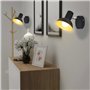vidaXL 2x Lampes Murales pour 2 Ampoules Applique Luminaire Eclairage Salon