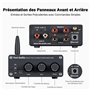 Fosi Audio BT20A Amplificateur Audio Bluetooth, 100W x2 Ampli HiFi Stéréo 2 Canaux, Classe D Ampli TPA3116 Intégré Ampli de Puis
