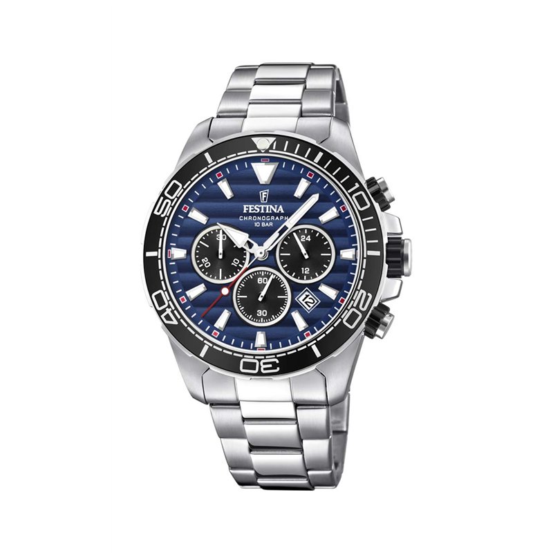Festina Hommes Analogique-Numérique Quartz Montre avec Bracelet en Acier Inoxydable