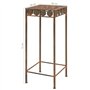 vidaXL 3x Supports de Plantes Style Vintage Métal Rouillé Porte-plante