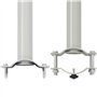 vidaXL Auvent Latéral Rétractable de Patio Jardin Pare-Vue Brise-Vent Terrasse, Gris