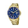 JAGUAR J877/1 Montre de la Collection Executive Boîtier 43,5 mm Bleu avec Bracelet en Acier plaqué pour Homme