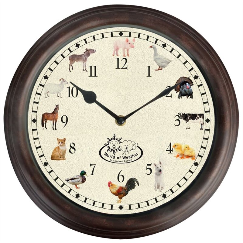 Fallen Fruits TF013 Horloge sonore Motif Animaux de la Ferme