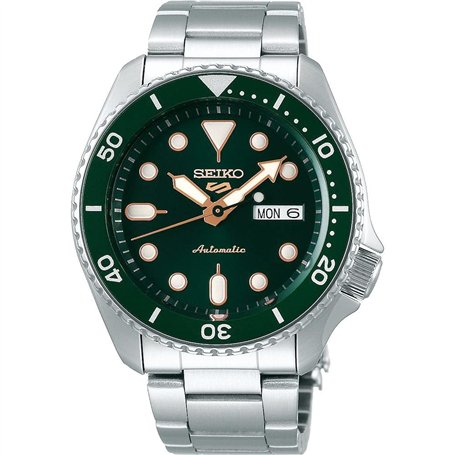 Seiko Hommes Analogique-Numérique Quartz Montre avec Bracelet en Acier Inoxydable