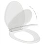vidaXL Abattant WC à Fermeture en DouceurSiège de Toilette Cuvette Lunette de Toilette Salle de Bains Maison Restaurant Magasin 
