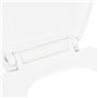 vidaXL Abattant WC à Fermeture en DouceurSiège de Toilette Cuvette Lunette de Toilette Salle de Bains Maison Restaurant Magasin 