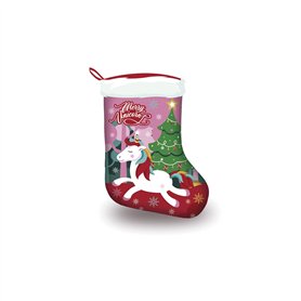 Chaussette de Noël - Licorne - "Merry Unicorn" - 42cm